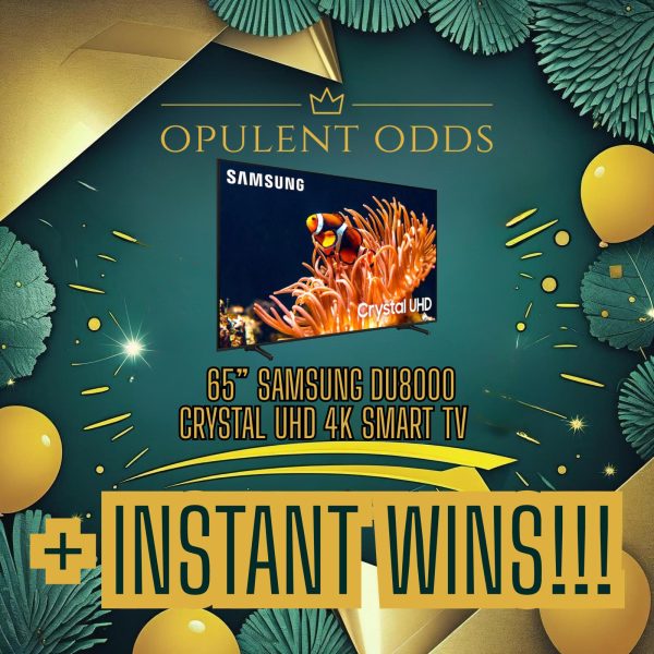 🔥 65” Samsung DU8000 Crystal UHD 4K Smart TV 🔥+ Instant Wins!