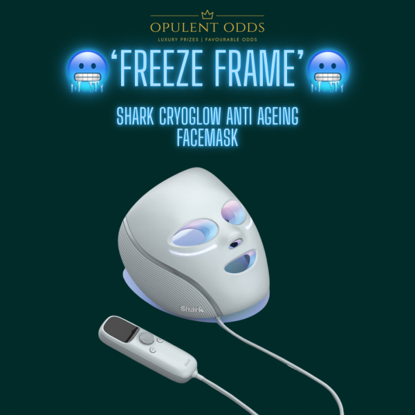 Shark 🦈 CryoGlow 🌟 Under-Eye 👁️ Cooling & LED Anti-Ageing & Blemish Repair Mask 🎭 (£200 Cash Alt 💷)